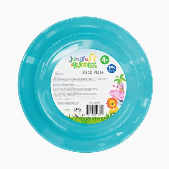 Jungle Buddies 5 Pack Bowl Assorted Colors Le15355